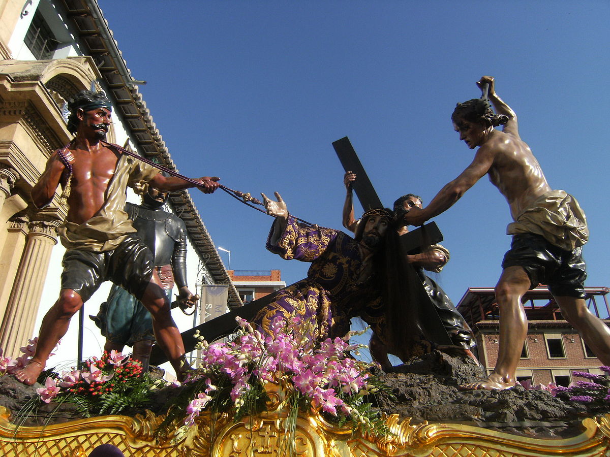 Paso de La Caída, obra de Francisco Salzillo, de la Cofradía de Jesús Nazareno de Murcia