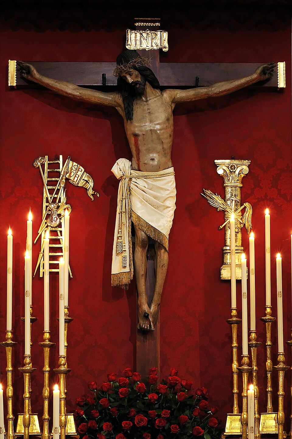 Santísimo Cristo de la Salud durante su triduo en Murcia